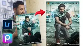Tiger 3 concept Photo Editing | Pathaan Movie poster Editing in picsart 2023 | PicsArt and Lightroom