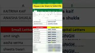 ☺MS Excel - Text Functions 