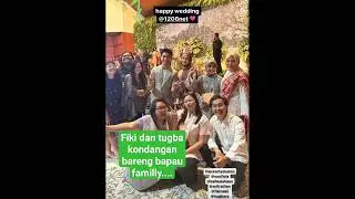 fiki dan tugba kondangan bareng bapau familly.... 