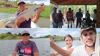 TAMANHO DO PEIXE QUE PEGAMOS 😱 PARA COMEMORAR OS 95%DO REBOCO DE DENTRO DA CASA DE NAEL E PATRÍCIA