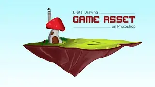Digital Drawing Game Asset on Photoshop