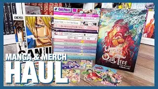 Manga & Manhwa Haul | animanga merch pickups, fan art, stickers, and a fanzine!