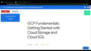 GCP Fundamentals: Getting started with cloud storage and cloud SQL | Qwiklabs