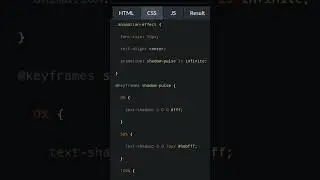 Glowing Text effect ✨️  HTML +CSS animation || code4code || #Shorts