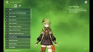 Collei voice-over: Good Morning  (Genshin Impact eng)