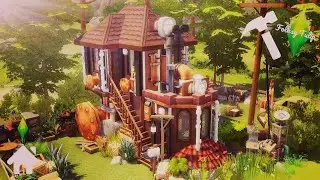 ⚙️The Sims 4 Speed Build || STEAMPUNK LOCOMOTIVE HOUSE || STOP MOTION || NOCC⚙️