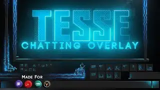 Animated Overlay for Streamelements and OBS - Tesse Blue 🔵