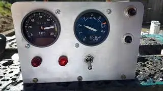 Honeywell GTCP36-150 APU gas turbine jet engine test run complete with ECU and instrumentation