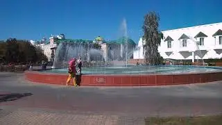 Белгород фонтан  между  диорамой  и  краеведческим  музеем