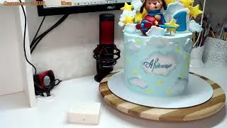 Оформление торта для мальчика 🔴 Торт с фигуркой мишка в самолёте 🔴Танинторт