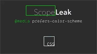 CSS: prefers-color-scheme