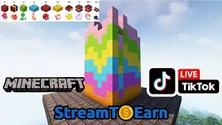 Minecraft - tik tok live Interactivo - Sand box con donaciones en tik tok