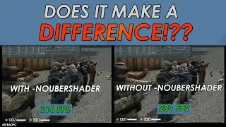 CSGO noubershader launch option, does it make a big difference?