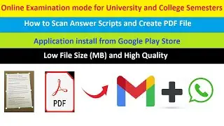 How to Scan Documents and Create PDF File | Share in Gmail | Problems Fix