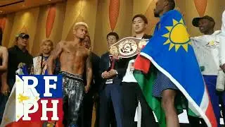 Weigh-in result from Okada Manila: 🇳🇦 (c) Fillipus Nghitumbwa 121.6 🇵🇭 John Riel Casimero 121.6