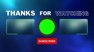 Animated Video Outro with Green Screen