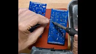 C.K. builds an EBB module from Axis Modular, eurorack