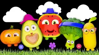 DANCING FUNKY FRUITS - Smoothie Mix 🍎🍊🍋‍🍏🍇 Sensory Video with Dance Music