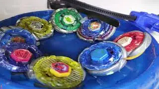 Real Life Bayblade Metal saga, Reverse Spin, Water Stadium, Let it Rip !