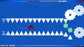 Превью моего нового уровня в гд (Geometry dash)