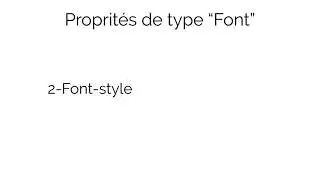 Formation HTML & CSS - 19 - Les propriétés de type font