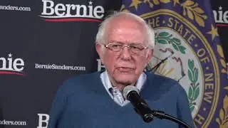 Bernie Sanders not afraid of Trump's "socialist" charge, because Trump shows he is a lying hypocrite