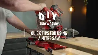 Quick Tips: Mitre Saw Stop Blocks & Support | Ozito DIY with Andy & Candy
