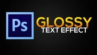 Photoshop : How to Make Glossy Text Effect