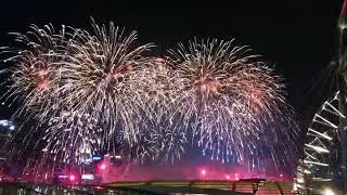 Репетиция салюта в Сингапуре
