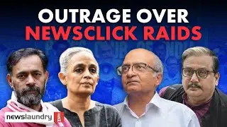 ‘Worst time for journalism in India’: Outrage at Press Club protest over NewsClick searches