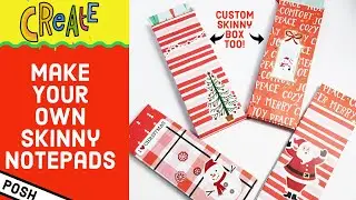 🎄CHRISTMAS SKINNY NOTEPADS ARE HERE🎄How To Custom Cut Your Own Notepad/ DIY Skinny Notepads Today