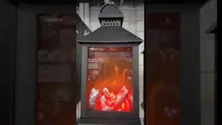 Декоративный  фонарь камин