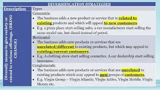 Diversification