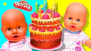 Куклы Пупсики Артёмка и Амелия тортики