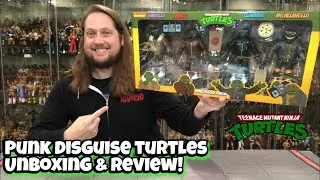 Punk Disguise Teenage Mutant Ninja Turtles 4 Pack NECA Unboxing & Review!