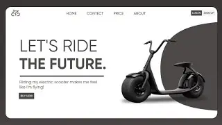 Making bike landing page using html and css