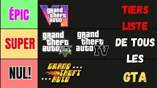 J'AI CLASSÉ TOUT LES GTA ! - Tiers list - GTA 6 for 2025 !