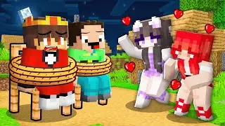 GEFESSELTER Semlaki und Billy VS VERRÜCKTE MÄDCHEN in Minecraft!