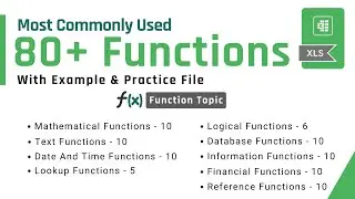 Excel Formulas | Most commonly used Excel functions Part -2