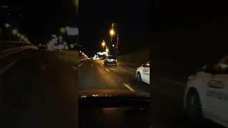 По ночной Москве.