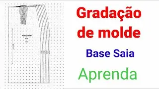 ✅️ DIY Como fazer Gradação  de Molde Saia_ Costura fácil passo a passo p iniciantes Gisleide Novelo