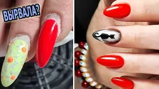 ❤ ногти УТОНУЛИ в СУПЕР КЛЕЕ ❤ СПАСАЕТ COSMOPROFI ❤ НОВЫЙ клиент ❤ КРАСНЫЙ маникюр 2021 ❤