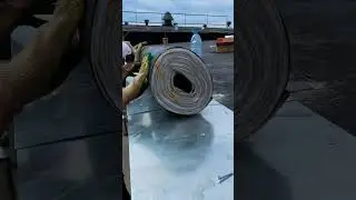 Установка отливов на плоской крыше