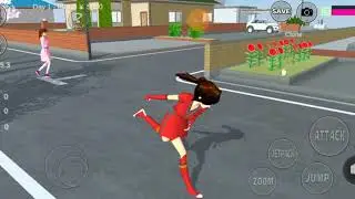 cara terbang seperti superman,sakura school simulator