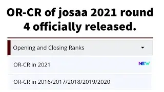 Josaa Round 4 official cutoff released | Josaa counselling 2021 | Cutoff Increasing 😱😱 | CJAN