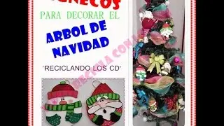 DIY.PAPA NOEL HECHO CON CD Y FOAMY- SANTA CLAUS WITH CD