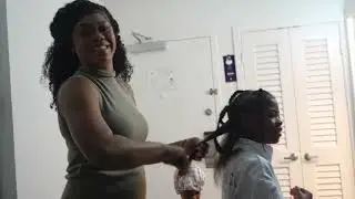 We went on a road trip for gymnastics with the kids