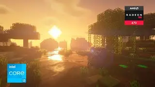 Minecraft: Shaders | RX 470 (4GB) + i3-10100F | 1080p