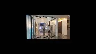 Automatic three part Glass door.