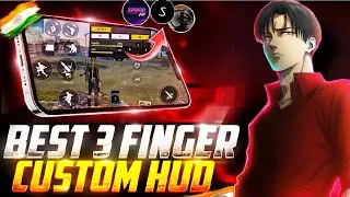 BEST 3 FINGER CUSTOM HUD 🤯 CODE🌪️⚙️ 3 FINGER FREESTYLE CUSTOM HUD IN FREE FIRE | TOP 3 BEST HUD